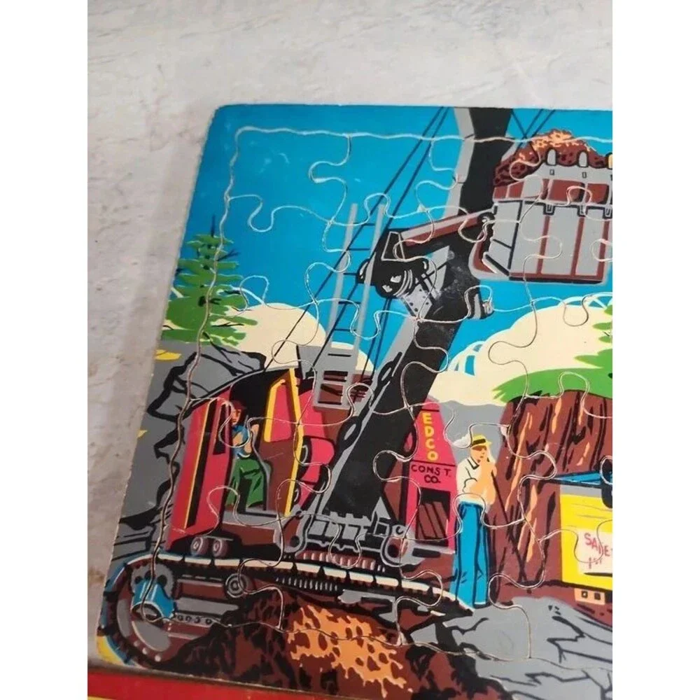 Vintage kids puzzles  set of 3